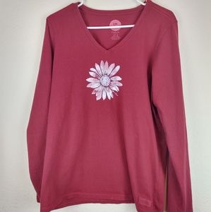 Life is Good Flower T-Shirt